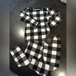 NWT Peregrine Pajama Set - Buffalo Check 4T